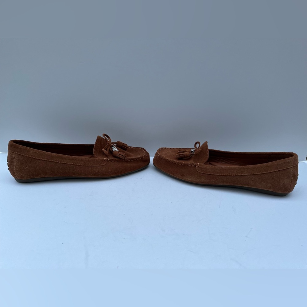 Coach Brown Suede Moccasins - Picture 4 of 9